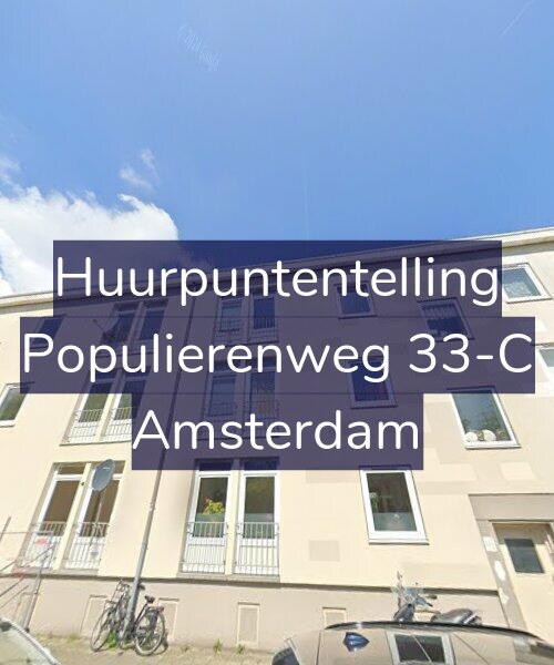 Foto gevel Huurpuntentelling voor Populierenweg 33-C, Amsterdam