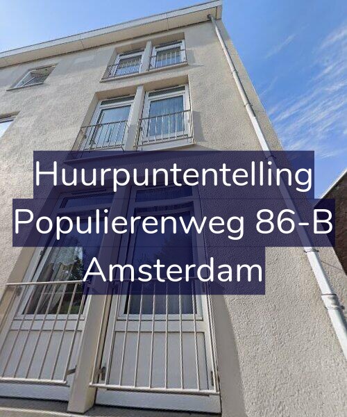 Foto gevel Huurpuntentelling voor Populierenweg 86-B, Amsterdam