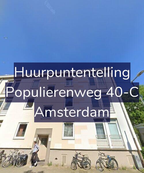 Foto gevel Huurpuntentelling voor Populierenweg 40-C, Amsterdam