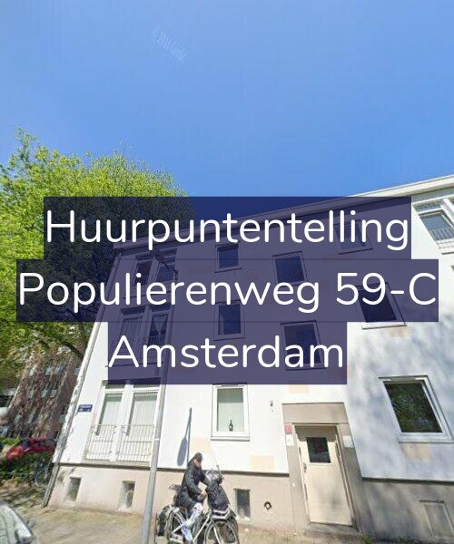 Foto gevel Huurpuntentelling voor Populierenweg 59-C, Amsterdam