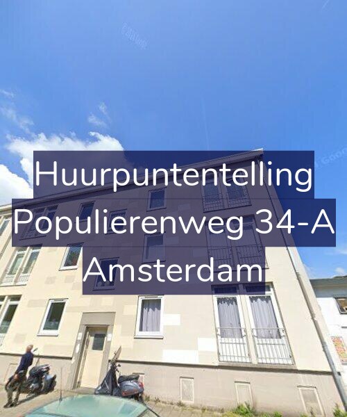 Foto gevel Huurpuntentelling voor Populierenweg 34-A, Amsterdam