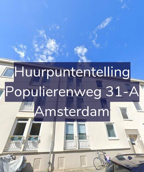 Foto gevel Huurpuntentelling voor Populierenweg 31-A, Amsterdam