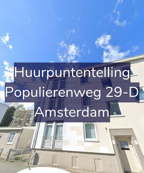 Foto gevel Huurpuntentelling voor Populierenweg 29-D, Amsterdam