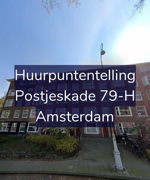 Foto gevel Huurpuntentelling voor Postjeskade 79-H, Amsterdam