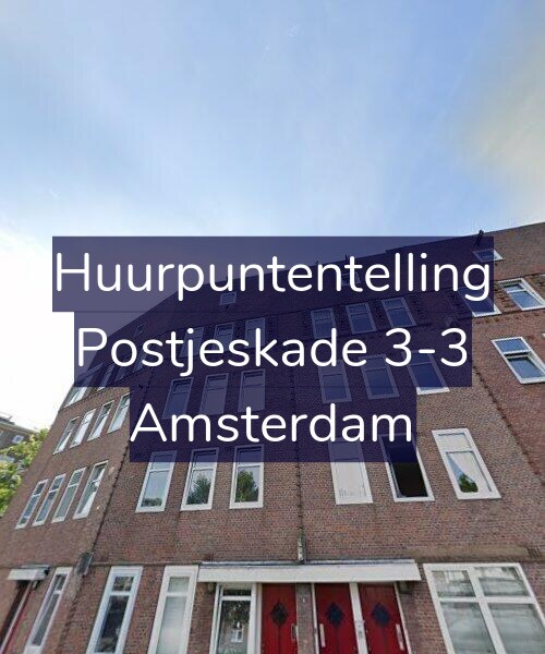 Foto gevel Huurpuntentelling voor Postjeskade 3-3, Amsterdam