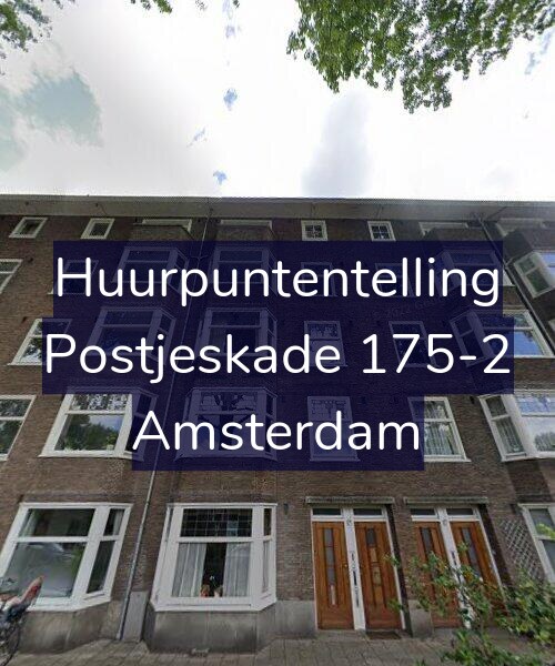 Foto gevel Huurpuntentelling voor Postjeskade 175-2, Amsterdam