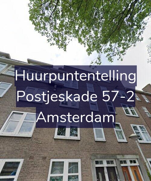 Foto gevel Huurpuntentelling voor Postjeskade 57-2, Amsterdam