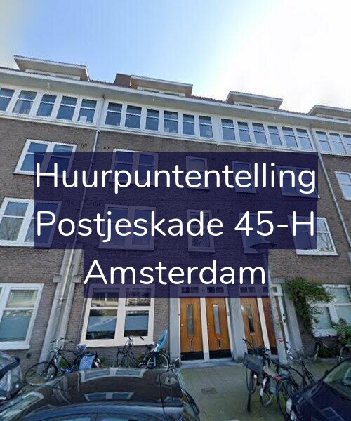 Foto gevel Huurpuntentelling voor Postjeskade 45-H, Amsterdam
