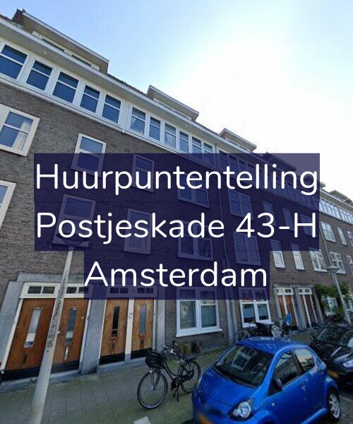 Foto gevel Huurpuntentelling voor Postjeskade 43-H, Amsterdam