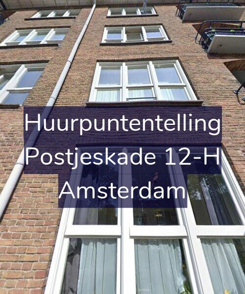 Foto gevel Huurpuntentelling voor Postjeskade 12-H, Amsterdam