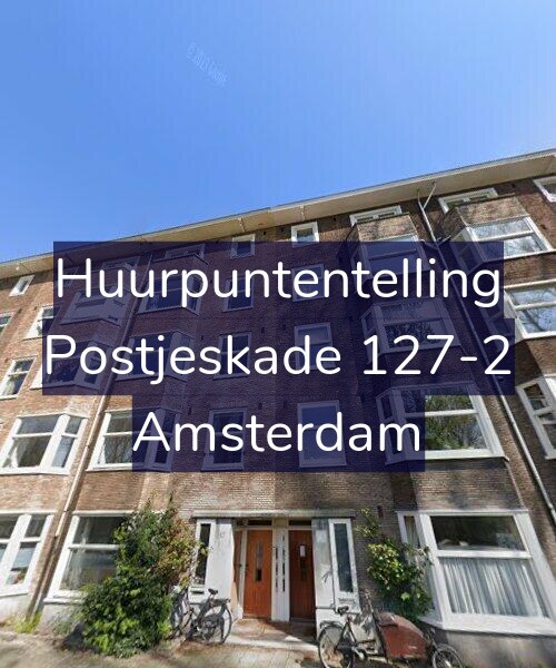 Foto gevel Huurpuntentelling voor Postjeskade 127-2, Amsterdam