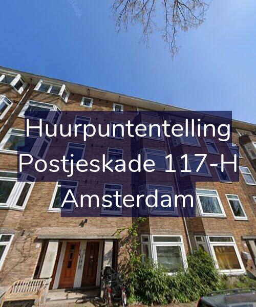 Foto gevel Huurpuntentelling voor Postjeskade 117-H, Amsterdam