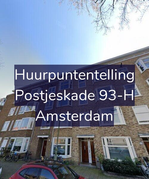 Foto gevel Huurpuntentelling voor Postjeskade 93-H, Amsterdam