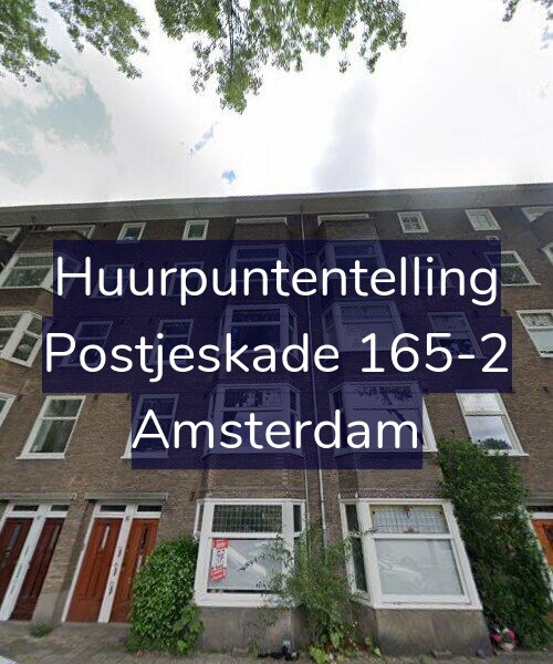 Foto gevel Huurpuntentelling voor Postjeskade 165-2, Amsterdam