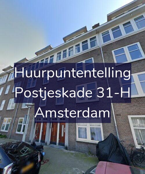Foto gevel Huurpuntentelling voor Postjeskade 31-H, Amsterdam