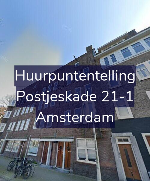 Foto gevel Huurpuntentelling voor Postjeskade 21-1, Amsterdam