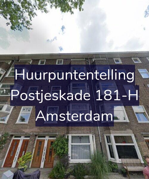 Foto gevel Huurpuntentelling voor Postjeskade 181-H, Amsterdam
