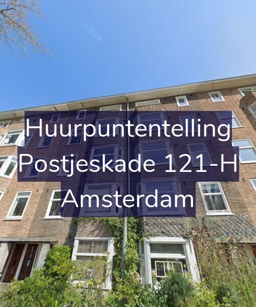 Foto gevel Huurpuntentelling voor Postjeskade 121-H, Amsterdam