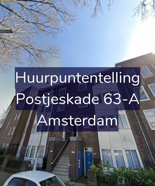 Foto gevel Huurpuntentelling voor Postjeskade 63-A, Amsterdam