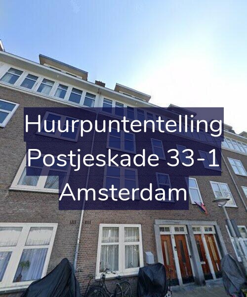 Foto gevel Huurpuntentelling voor Postjeskade 33-1, Amsterdam