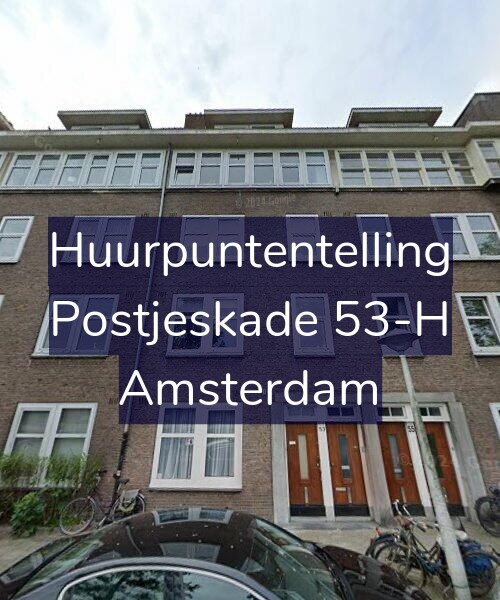 Foto gevel Huurpuntentelling voor Postjeskade 53-H, Amsterdam