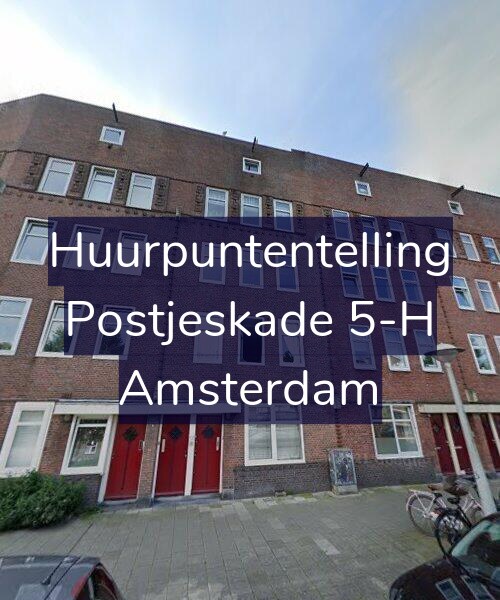 Foto gevel Huurpuntentelling voor Postjeskade 5-H, Amsterdam