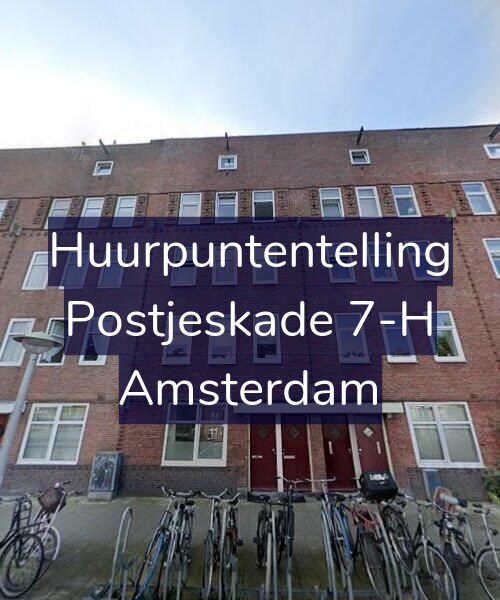 Foto gevel Huurpuntentelling voor Postjeskade 7-H, Amsterdam