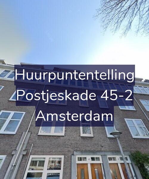 Foto gevel Huurpuntentelling voor Postjeskade 45-2, Amsterdam