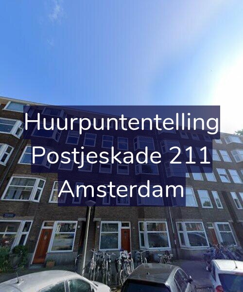 Foto gevel Huurpuntentelling voor Postjeskade 211, Amsterdam