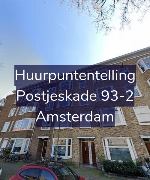 Foto gevel Huurpuntentelling voor Postjeskade 93-2, Amsterdam
