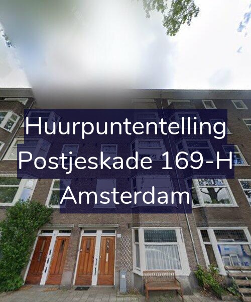Foto gevel Huurpuntentelling voor Postjeskade 169-H, Amsterdam