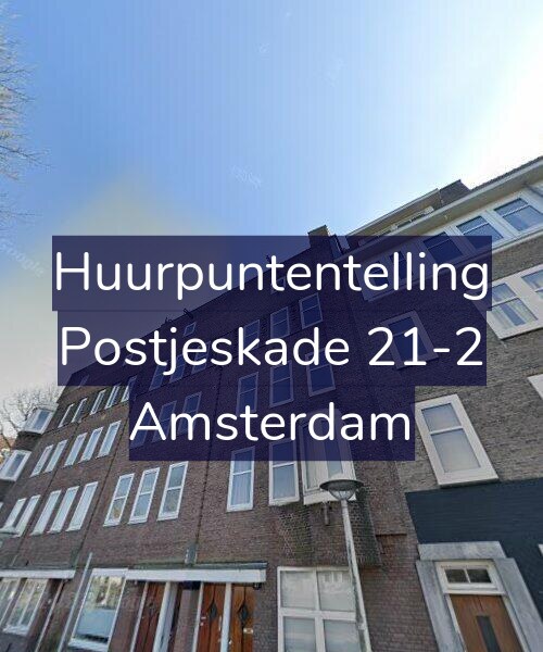 Foto gevel Huurpuntentelling voor Postjeskade 21-2, Amsterdam