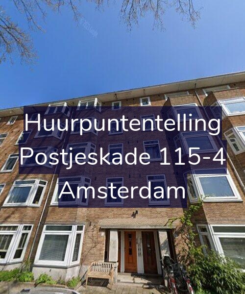 Foto gevel Huurpuntentelling voor Postjeskade 115-4, Amsterdam