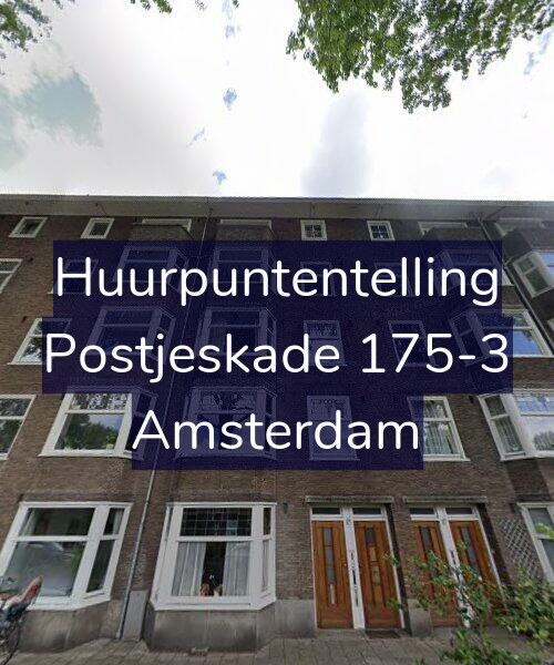 Foto gevel Huurpuntentelling voor Postjeskade 175-3, Amsterdam