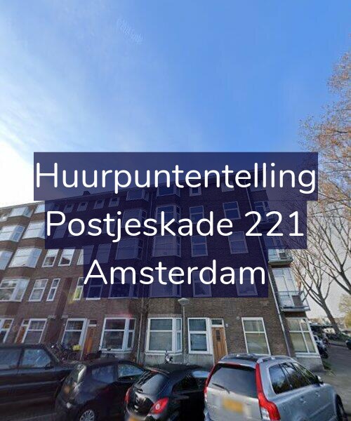 Foto gevel Huurpuntentelling voor Postjeskade 221, Amsterdam