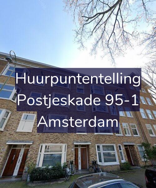 Foto gevel Huurpuntentelling voor Postjeskade 95-1, Amsterdam