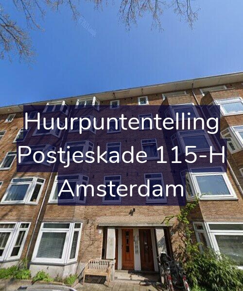 Foto gevel Huurpuntentelling voor Postjeskade 115-H, Amsterdam