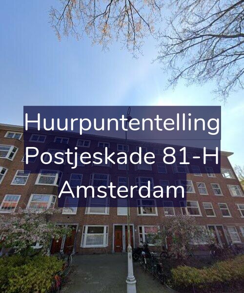 Foto gevel Huurpuntentelling voor Postjeskade 81-H, Amsterdam