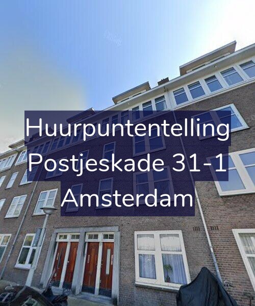 Foto gevel Huurpuntentelling voor Postjeskade 31-1, Amsterdam