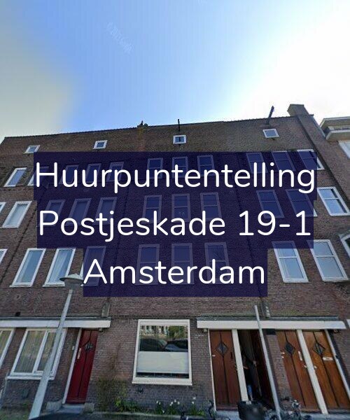 Foto gevel Huurpuntentelling voor Postjeskade 19-1, Amsterdam