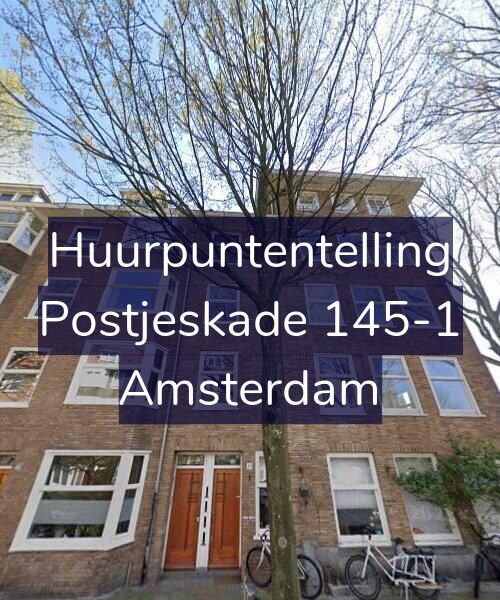 Foto gevel Huurpuntentelling voor Postjeskade 145-1, Amsterdam
