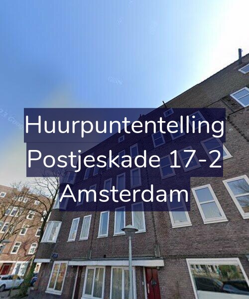 Foto gevel Huurpuntentelling voor Postjeskade 17-2, Amsterdam