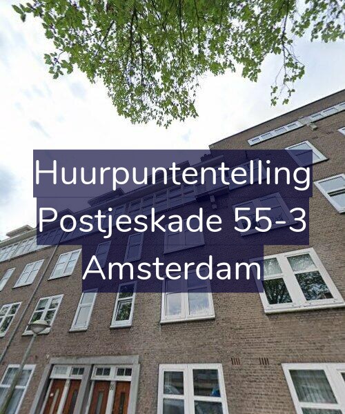 Foto gevel Huurpuntentelling voor Postjeskade 55-3, Amsterdam