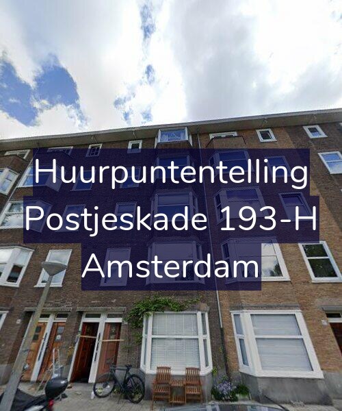 Foto gevel Huurpuntentelling voor Postjeskade 193-H, Amsterdam