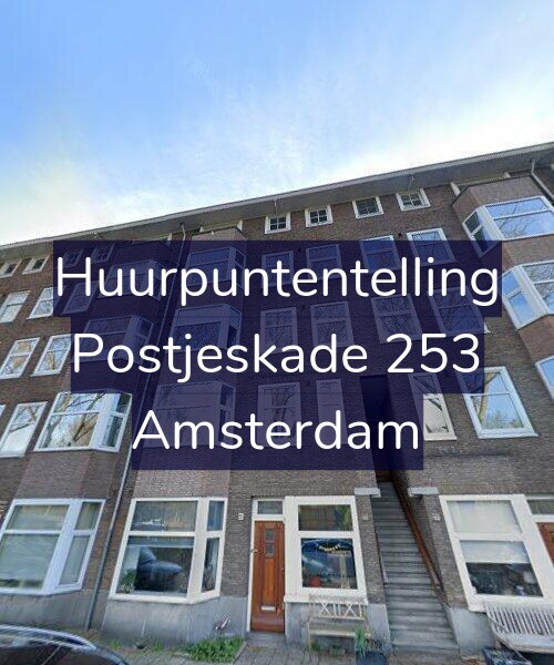 Foto gevel Huurpuntentelling voor Postjeskade 253, Amsterdam