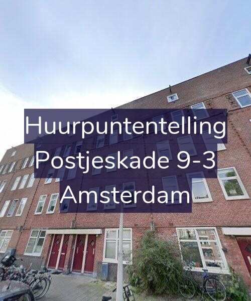 Foto gevel Huurpuntentelling voor Postjeskade 9-3, Amsterdam