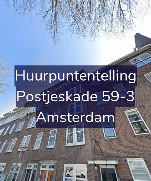 Foto gevel Huurpuntentelling voor Postjeskade 59-3, Amsterdam