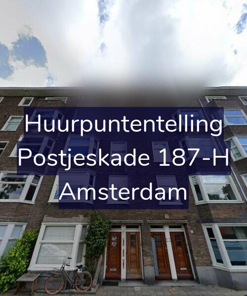 Foto gevel Huurpuntentelling voor Postjeskade 187-H, Amsterdam