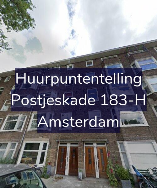 Foto gevel Huurpuntentelling voor Postjeskade 183-H, Amsterdam