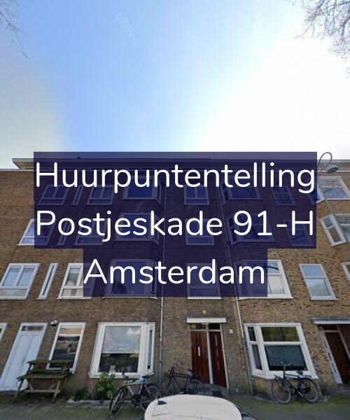 Foto gevel Huurpuntentelling voor Postjeskade 91-H, Amsterdam